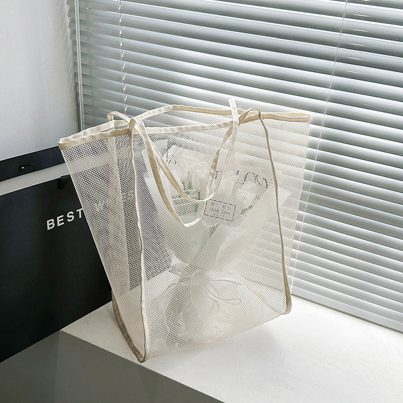 Bolsas de malla transparente de lona al por mayor