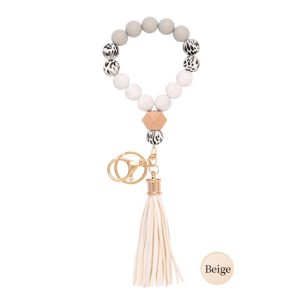 Llavero De Muñeca De Cuentas De Silicona al por mayor