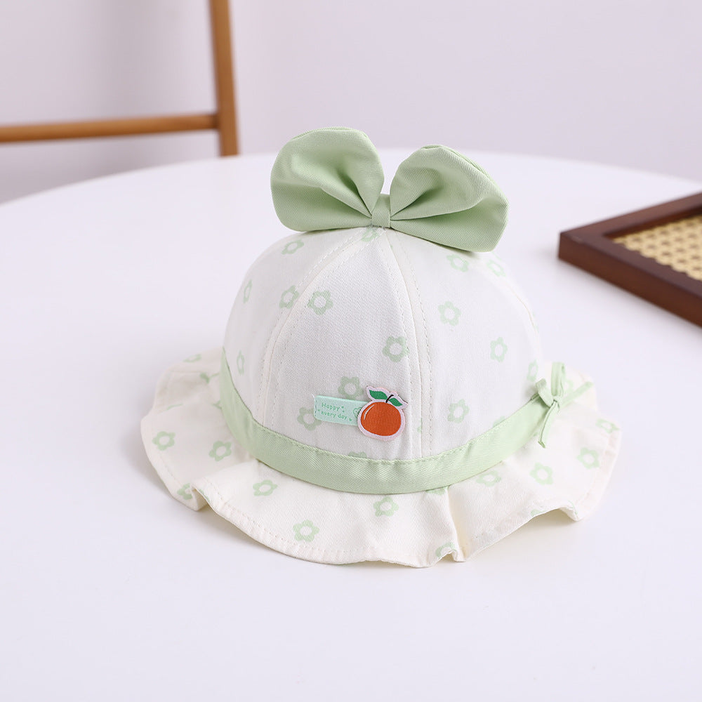 Wholesale Fruit Small Label Cotton Kids Bucket Hat