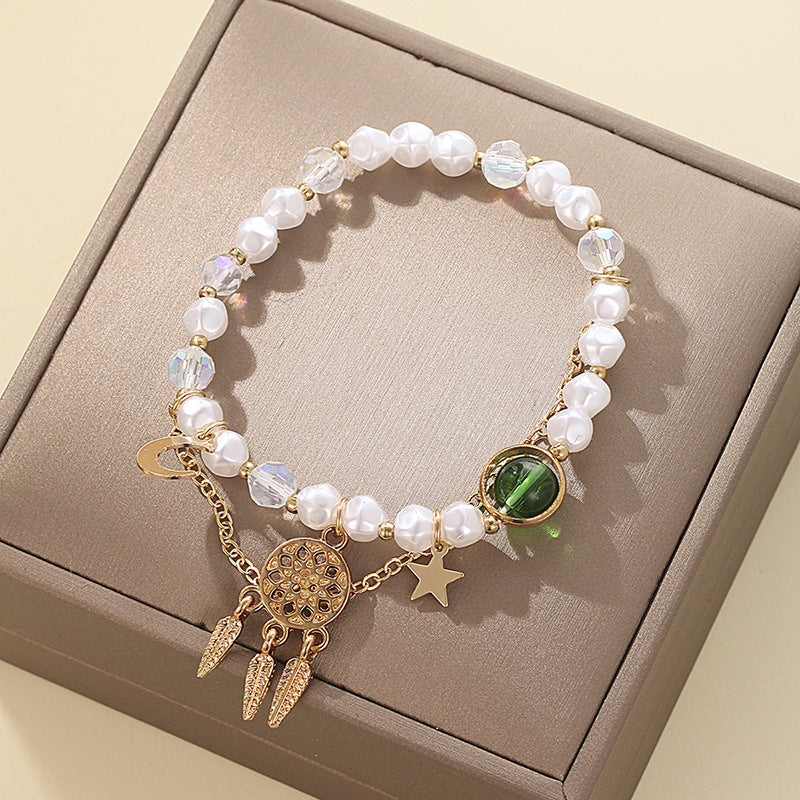 Venta al por mayor Pulsera de aleación de perlas