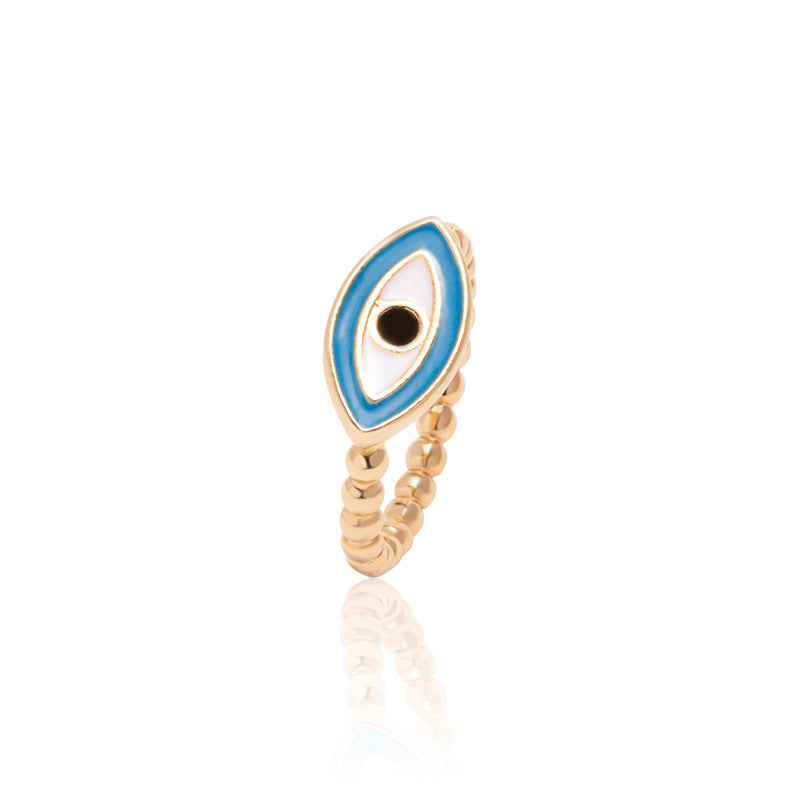 Wholesale Demon Eye Gold Plated Alloy Rings