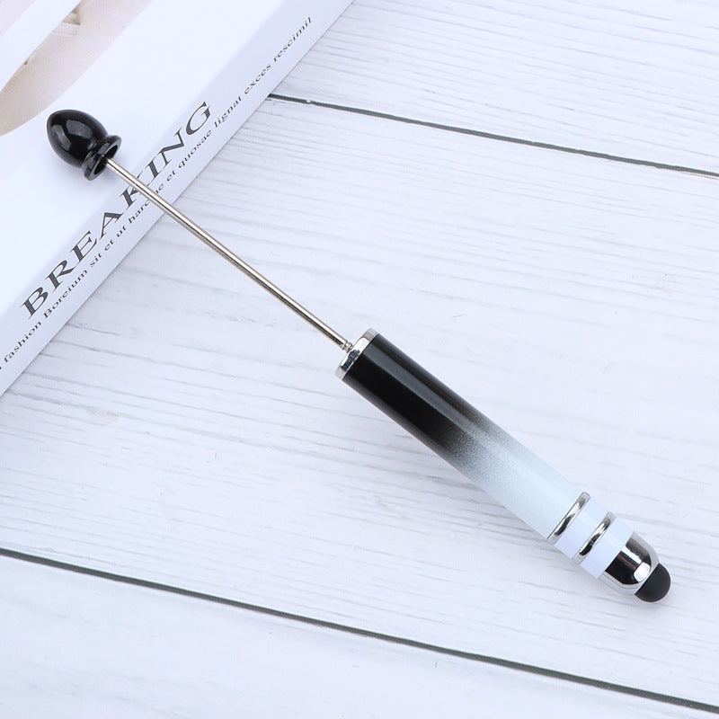 Wholesale Beadable Pnes Colorful Gradient Stylus Pen DIY Plastic Pen