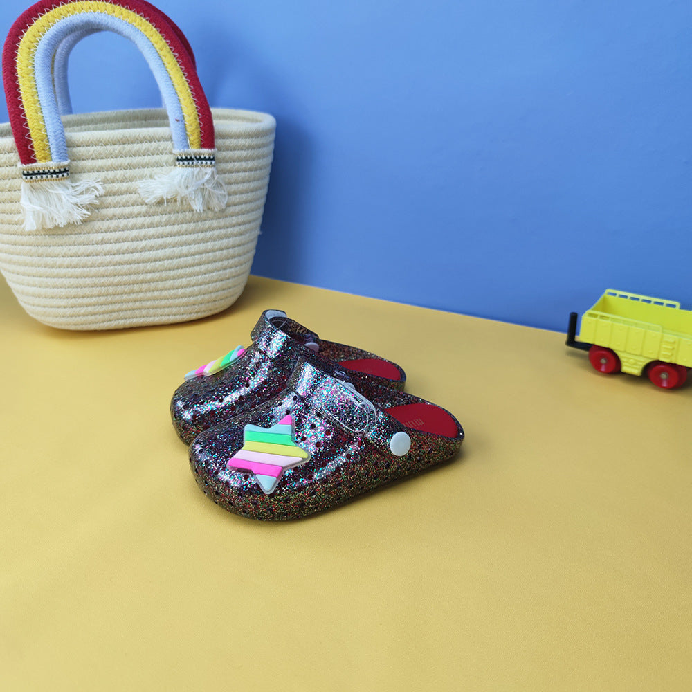 Sandalias de plataforma no deslizantes para niños de PVC para la plataforma de PVC