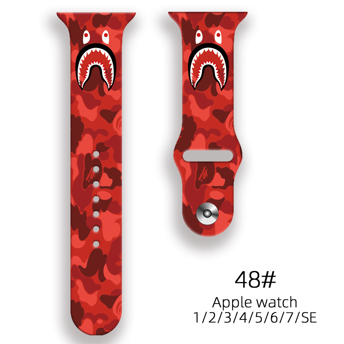 Wholesale Personalized Printed Silicone Watch Strap Watch Band