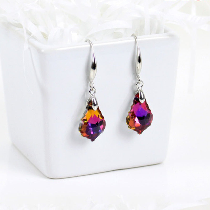 Wholesale Baroque Leaf Crystal Earrings