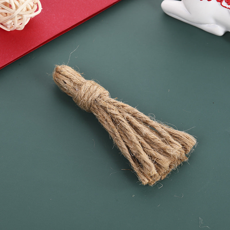Cuentas de borla de poliéster de cáñamo de 100 piezas al por mayor de cáñamo 8 cm