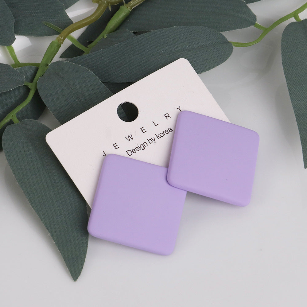 Wholesale Matte Colored Acrylic Earrings
