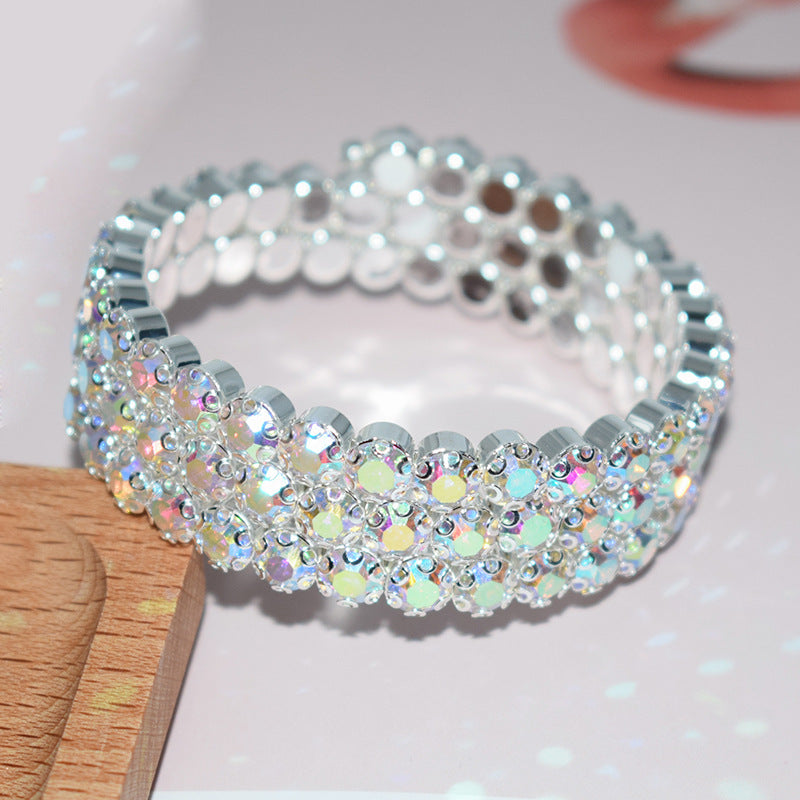 Wholesale Rhinestone Layered Bracelet Set
