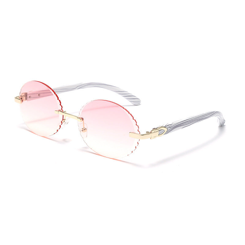 Gafas de sol para mujer con montura redonda para PC al por mayor