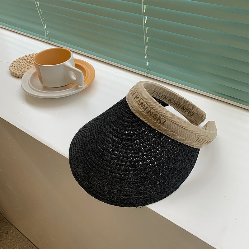 Wholesale Straw Beach Sunscreen Empty Hat