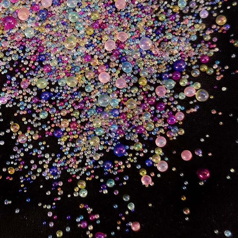 Al por mayor 50/450pcs/paquete de cuentas de burbujas de vidrio sinfonía 0.6-3 mm