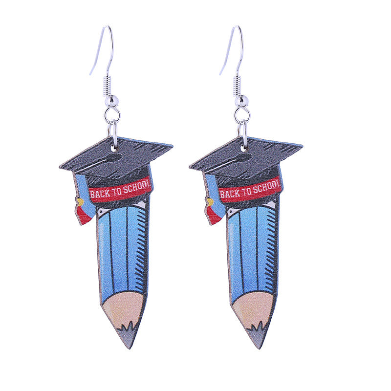 Pendientes de madera de la temporada de graduación al por mayor