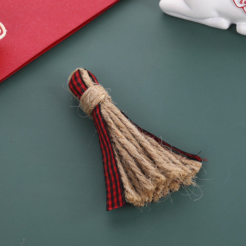 Cuentas de borla de poliéster de cáñamo de 100 piezas al por mayor de cáñamo 8 cm