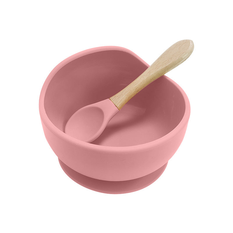 Wholesale Baby Bowl Spoon Set Baby Supplies Silicone
