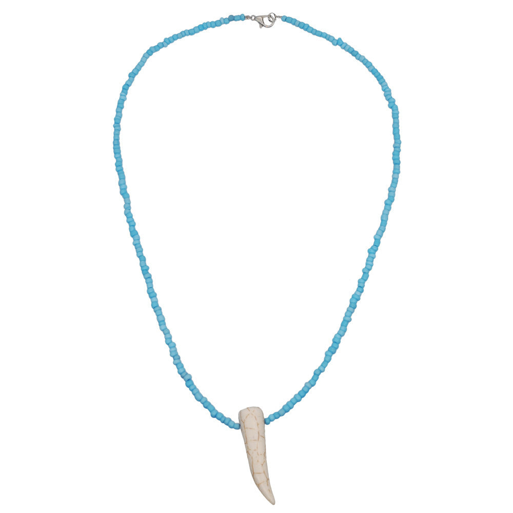 Collar de clavícula de perlas apiladas de flores bohemias al por mayor