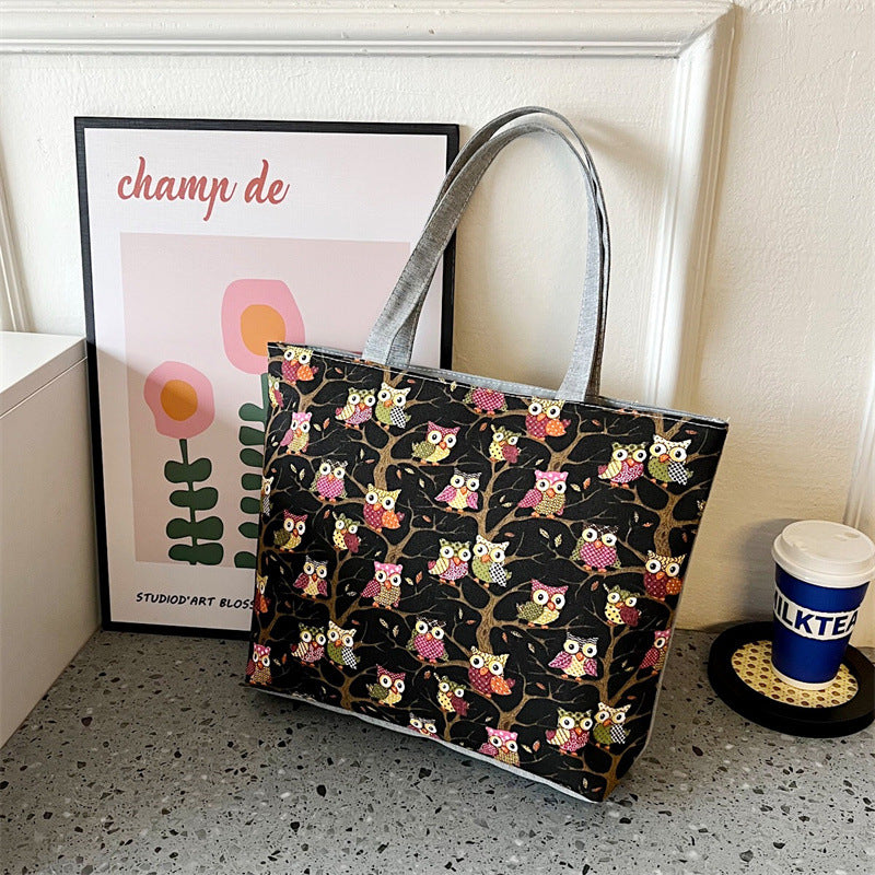 Venta al por mayor Bolso de lona portátil impreso