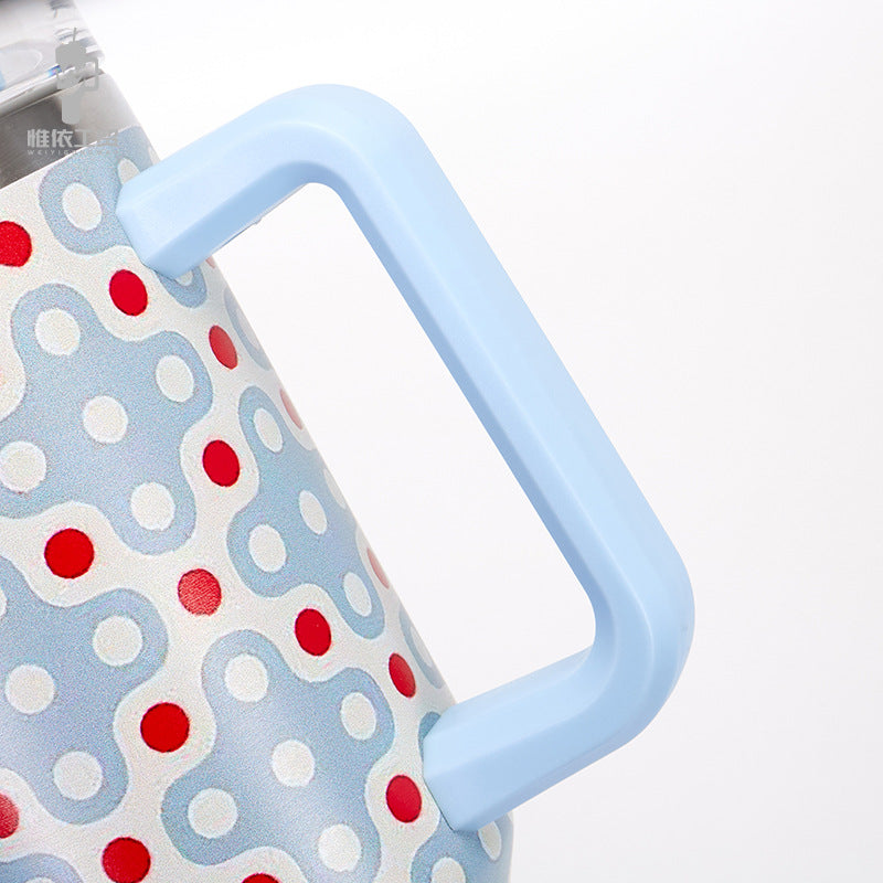 Wholesale 40oz Stainless Steel Western Style Aztec Leopard Print Car Straw Cup Ice Bullies Cup