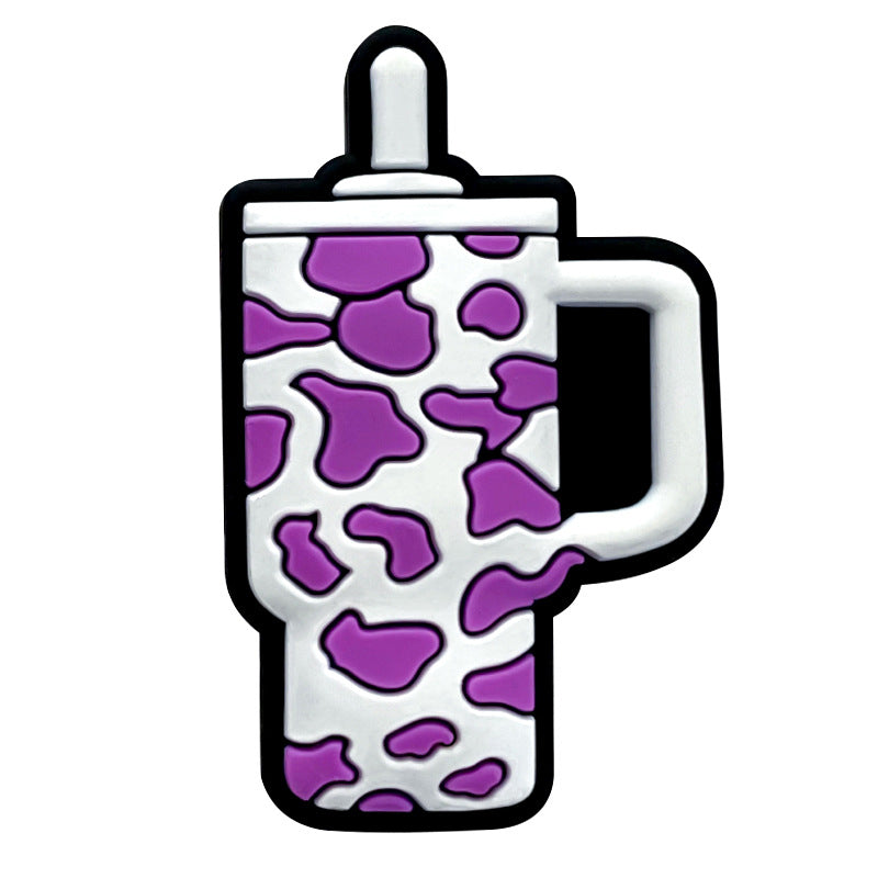 Wholesale 10pcs Cow Pattern Silicone Beads