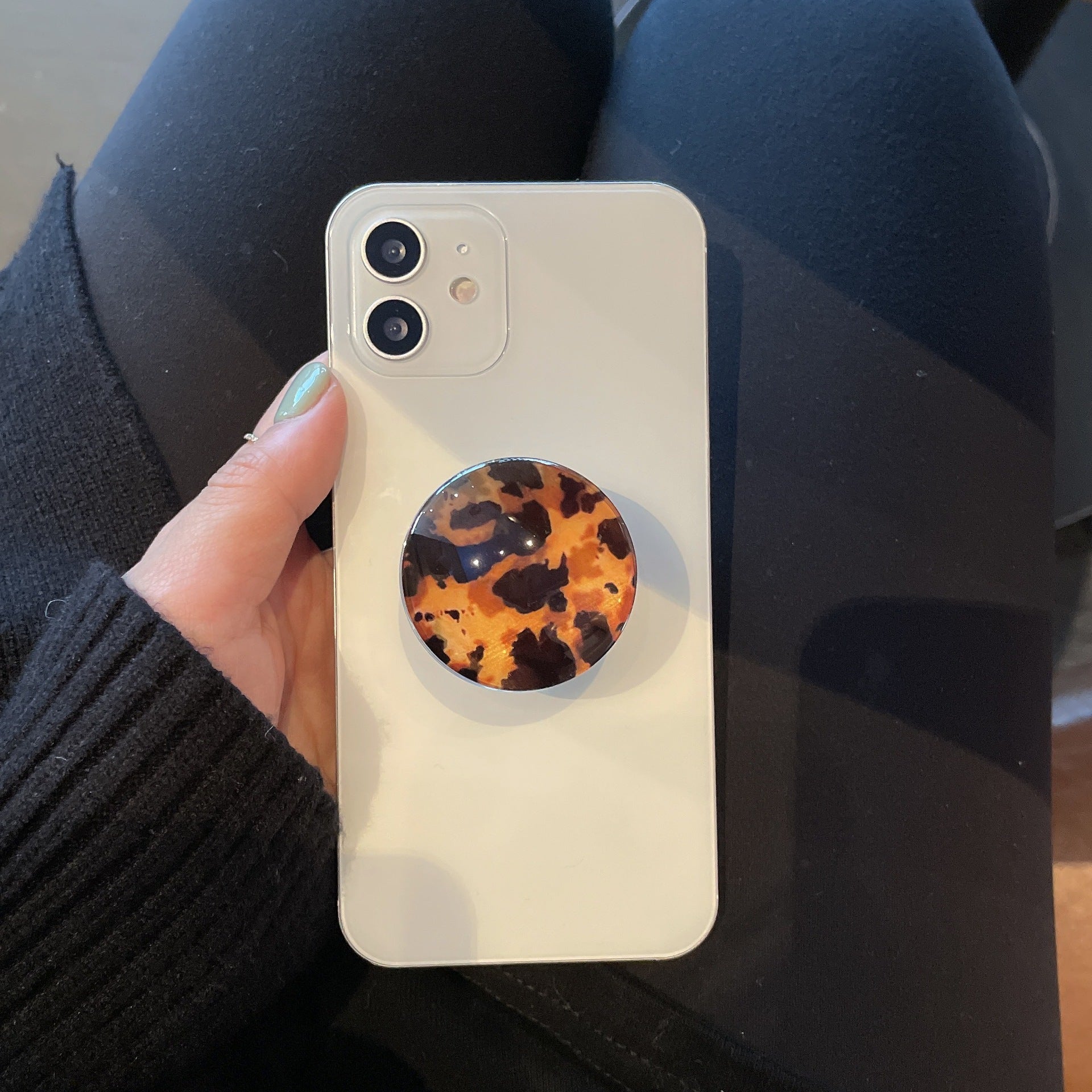 Venta al por mayor Soporte ámbar plegable de vidrio para teléfono móvil