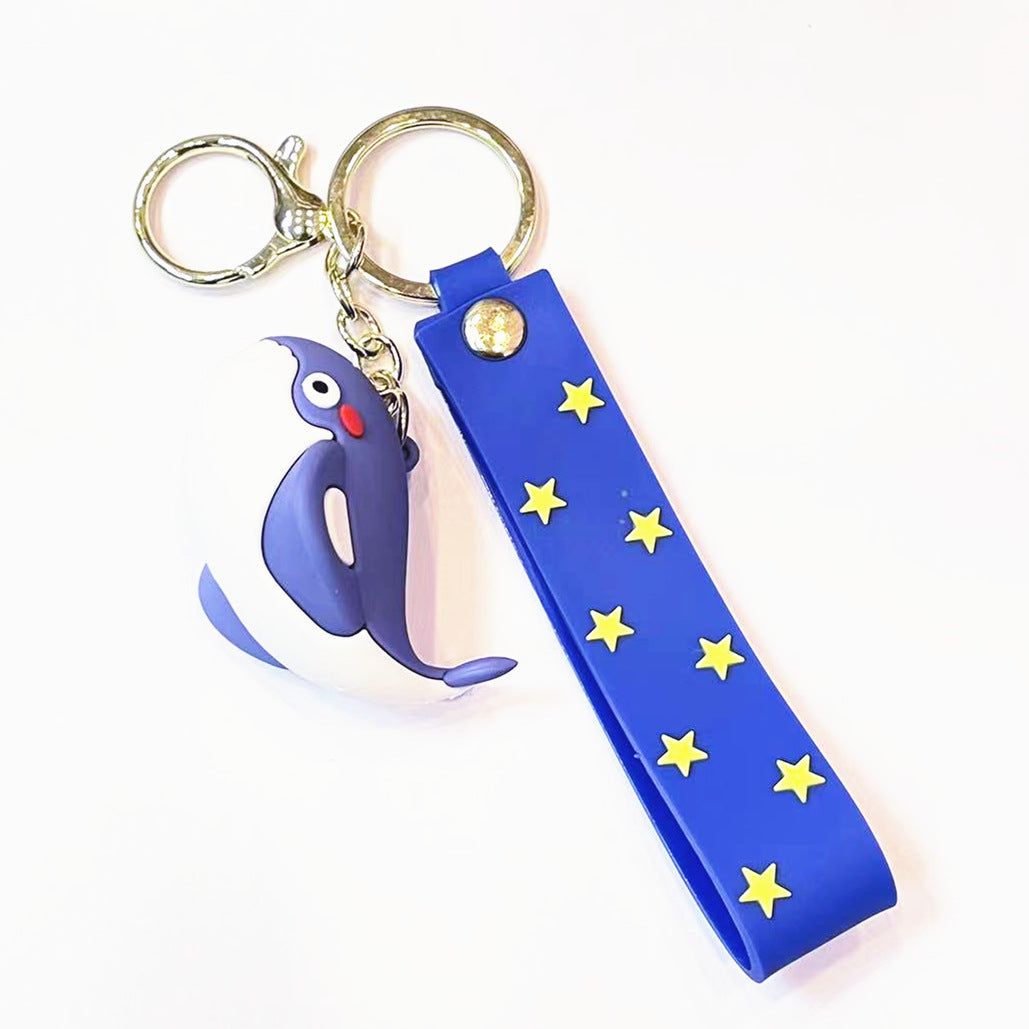 Wholesale Silicone Whale Cute Key Chain