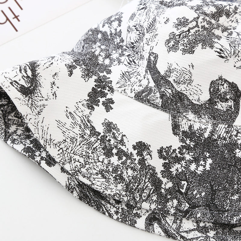 Sombrero de patrón de patrón de tinte de tinta de algodón al por mayor de algodón