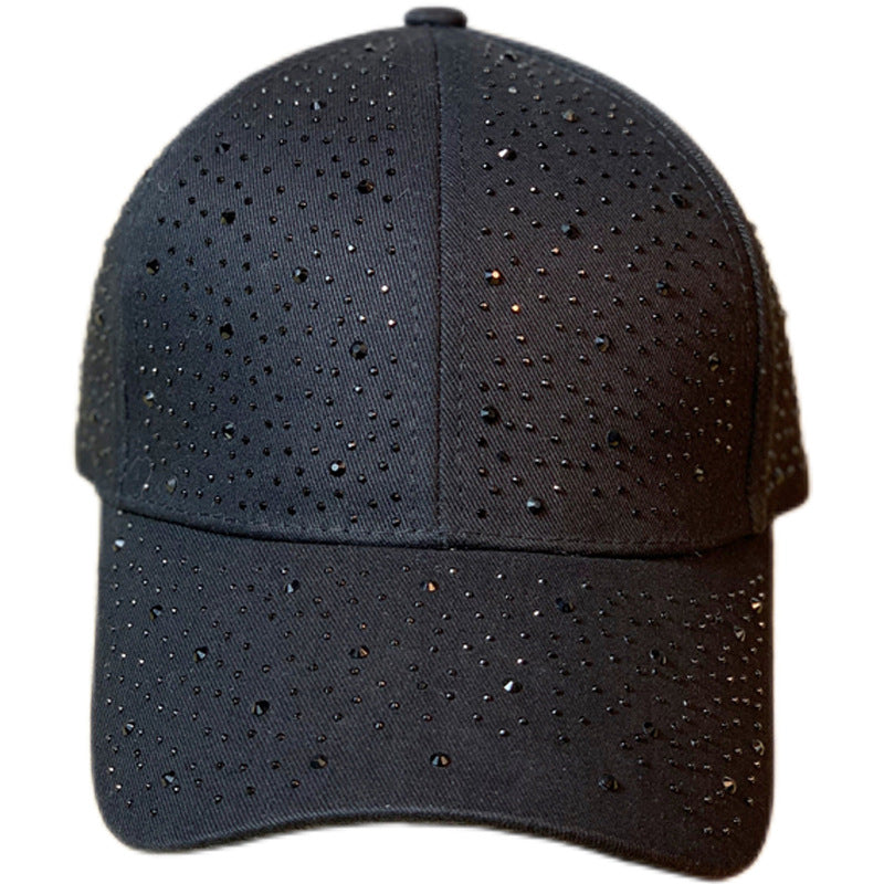 Wholesale Polyester Full Print Rhinestone Baseball Cap