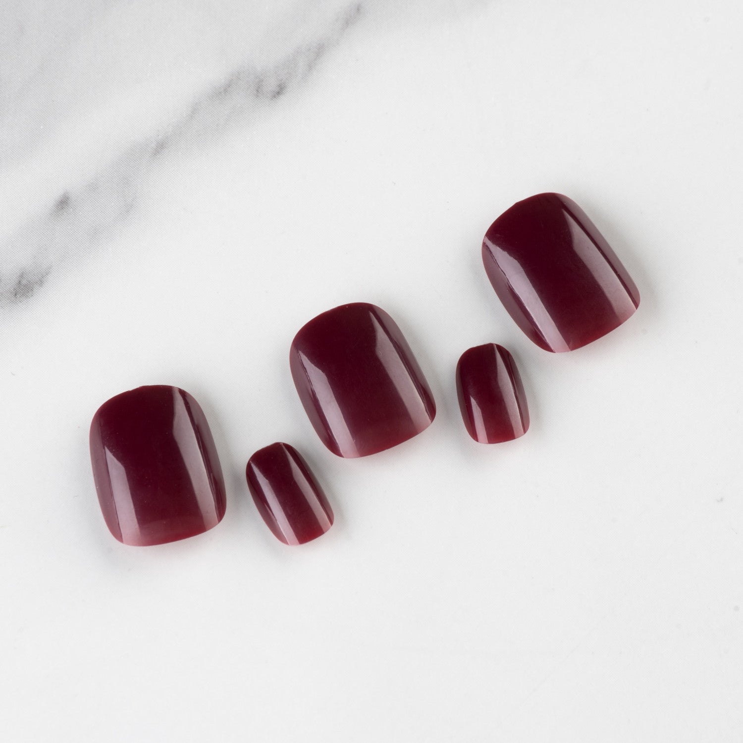 Wholesale Short Glossy Plastic Nail Stickers