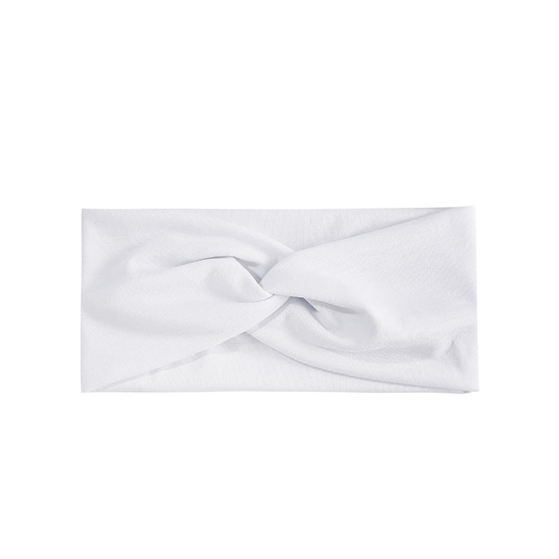 Wholesale Candy Color Cross Fabric Headband