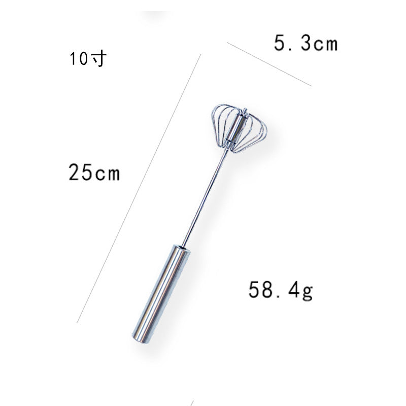 Wholesale Stainless Steel Semi-Automatic Egg Whisk Kitchenware