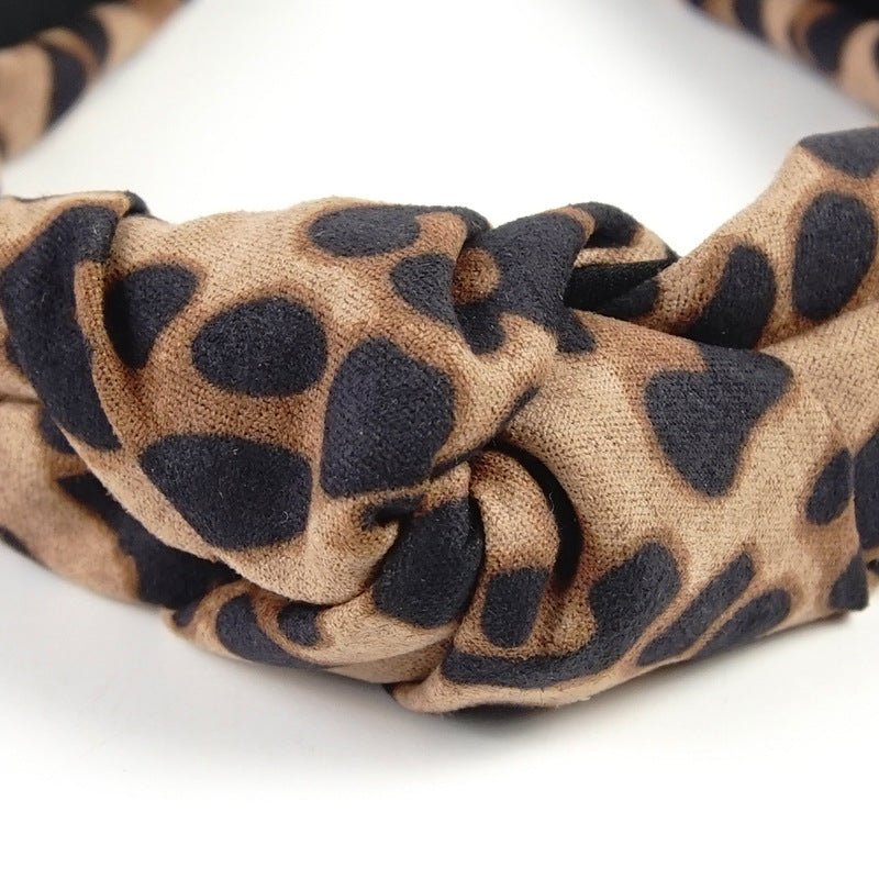 Wholesale Vintage Leopard Fabric Headband