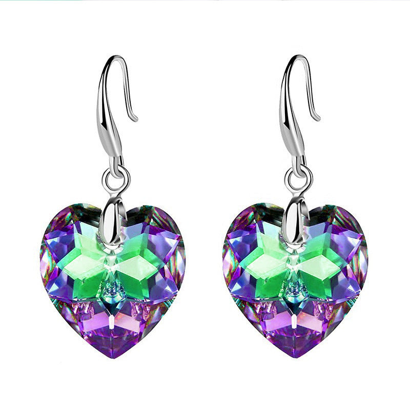 Wholesale Ocean Star Heart Glass Earrings
