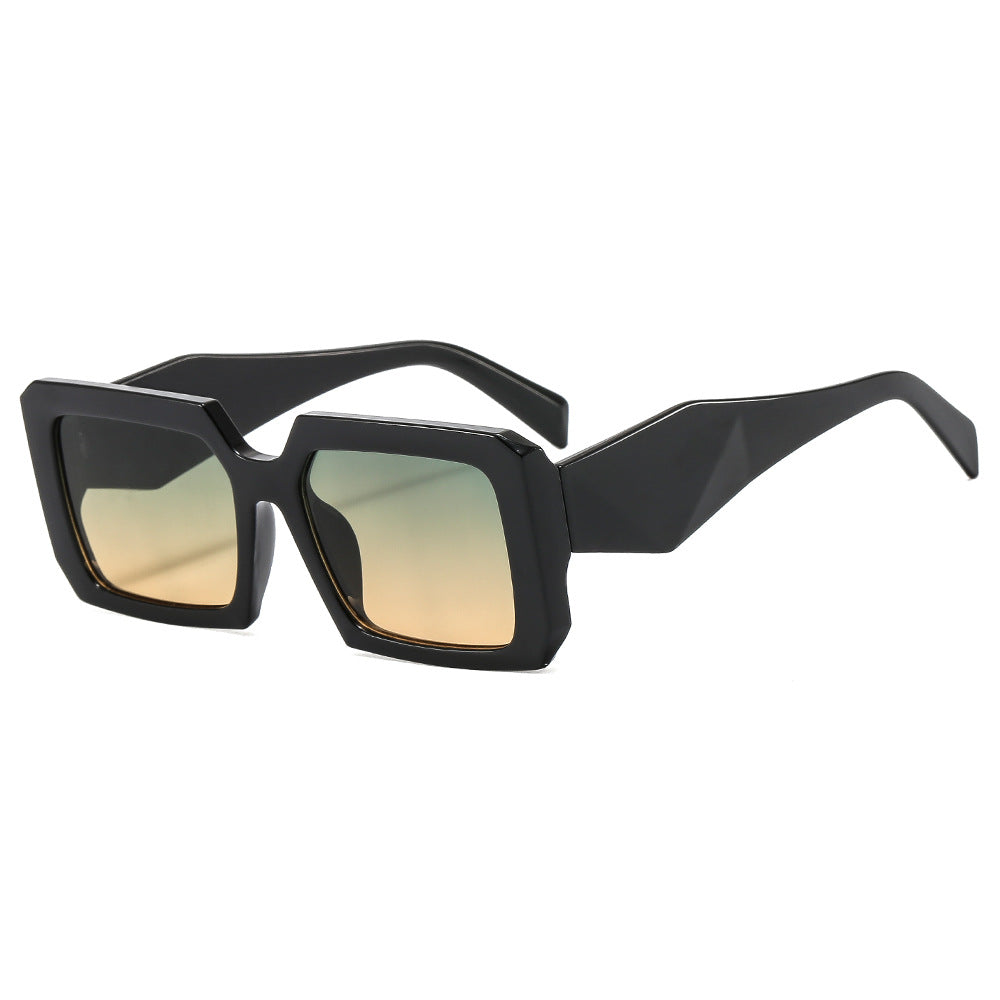 Wholesale PC Large Frame Square Irregular Wide Leg Sunglasses