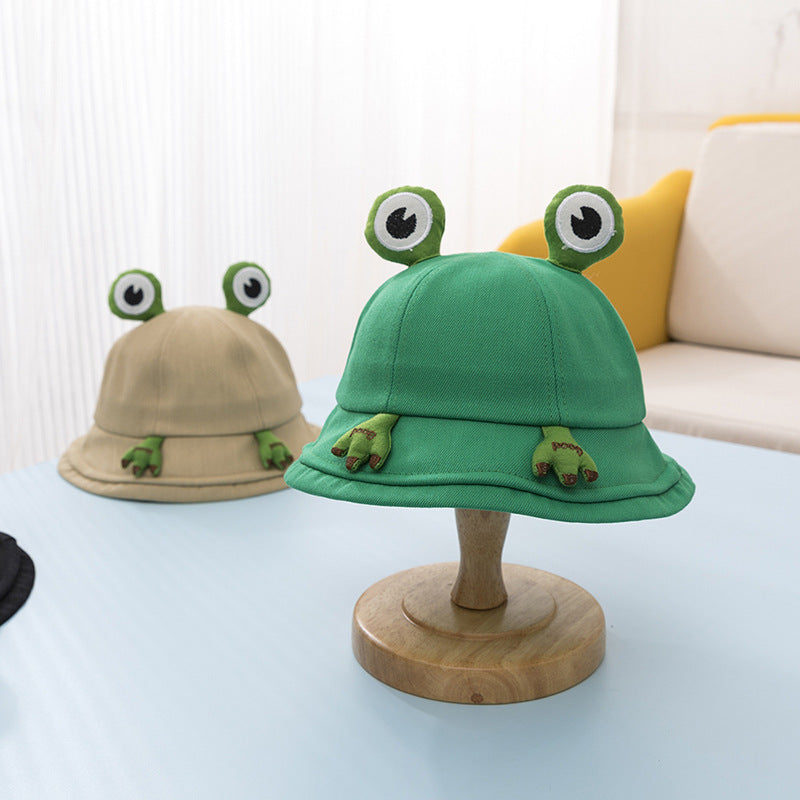 Venta al por mayor Algodón Little Frog Kids Bucket Hat