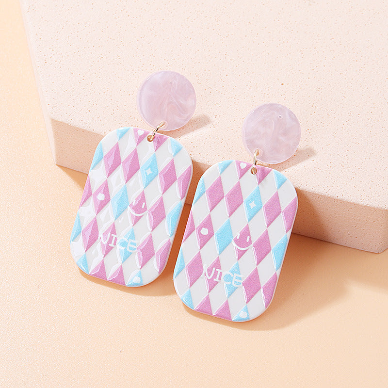 Wholesale Sweet Bow Tie Acrylic Earrings