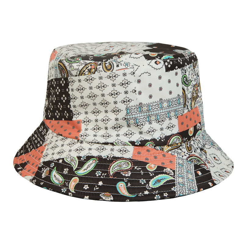 Wholesale Polyester Sunscreen Hat Sunshade Printed Bucket Hat