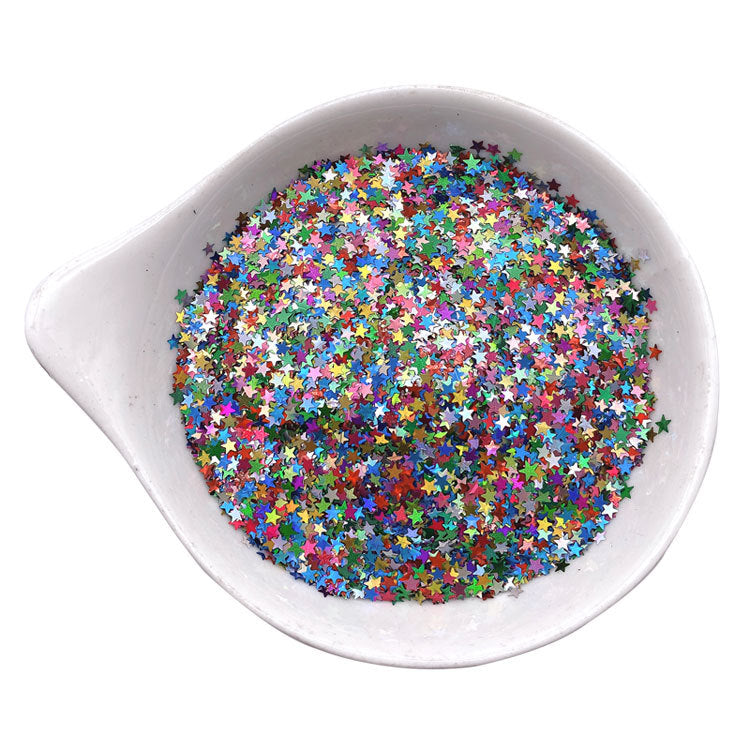 Wholesale Colorful Laser Peach Heart Nail Sequins