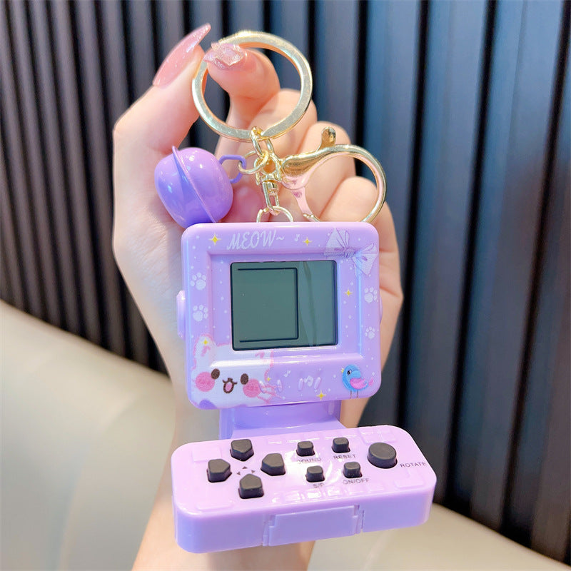 Wholesale Plastic Italy Mini Pocket Computer Electronic Game Console Keychain