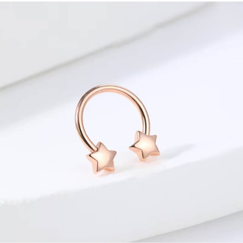 Wholesale Stainless Steel Star Cool Earrings