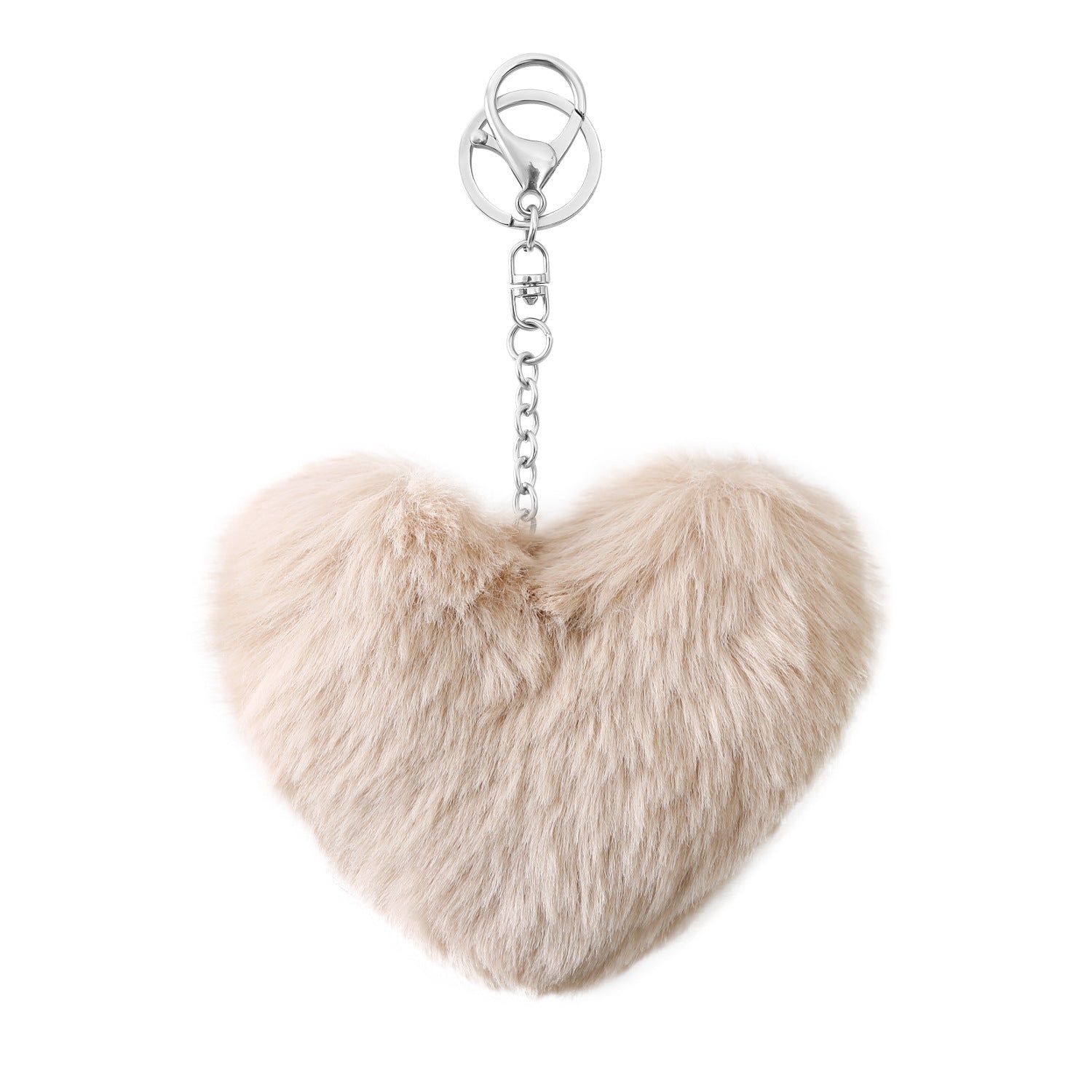 Wholesale Love Hair Ball Tassel Keychain Women Bag Pendant OLY-KC-JM008