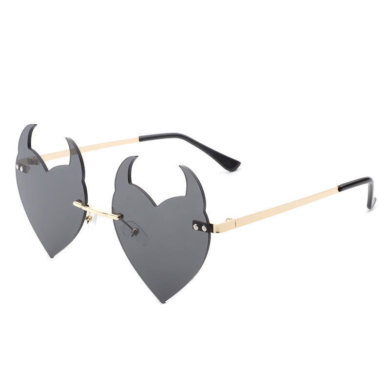 Venta al por mayor Gafas de sol sin marco Little Devil AC