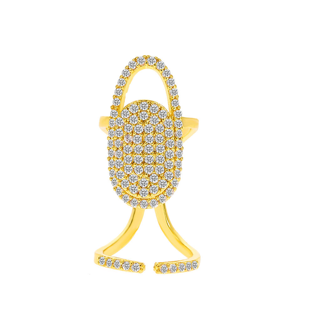 Anillos De Aleación De Arte De Uñas De Diamante al por mayor