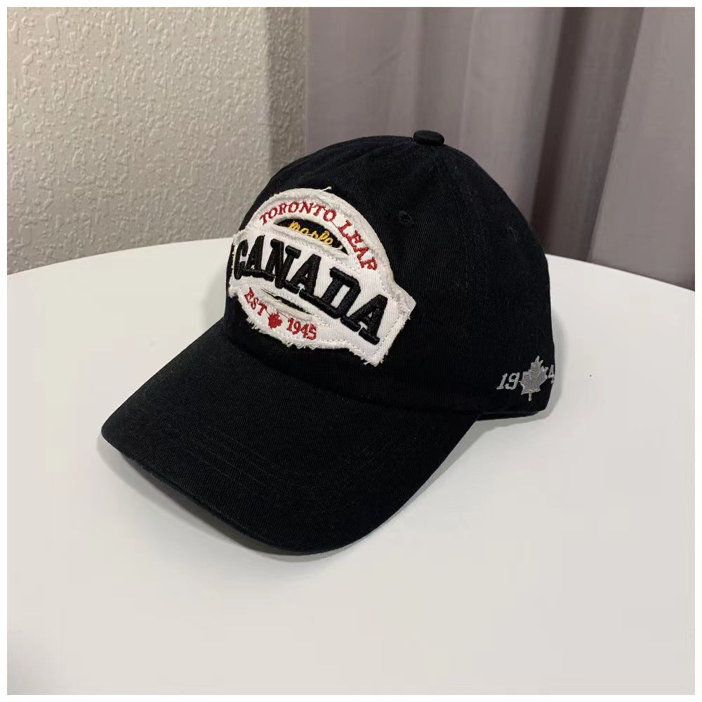 Wholesale Polyester Canada English Embroidery Patch Cap