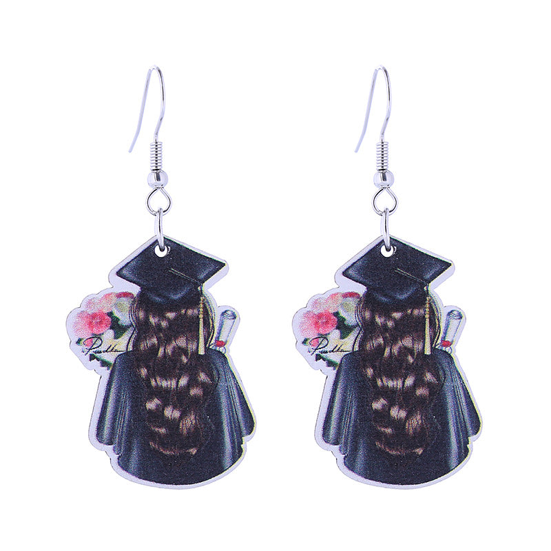 Pendientes de madera de la temporada de graduación al por mayor