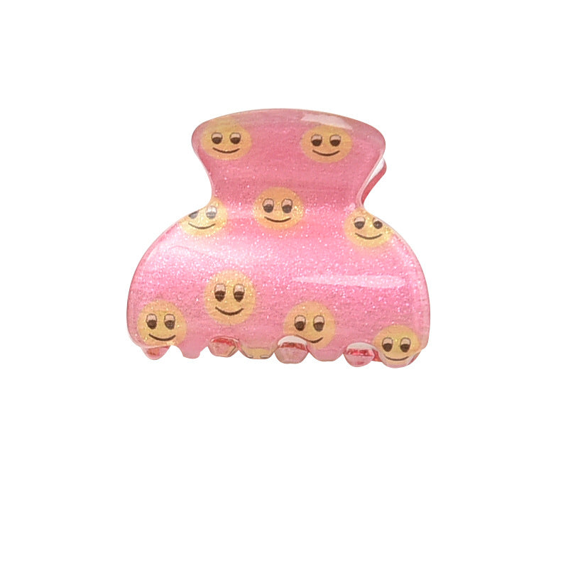 Wholesale 6pcs Acrylic Kids Fruit Rainbow Grab Clips