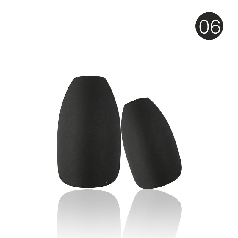 Wholesale Matte Full Sticker Solid Color Plastic Nail Stickers