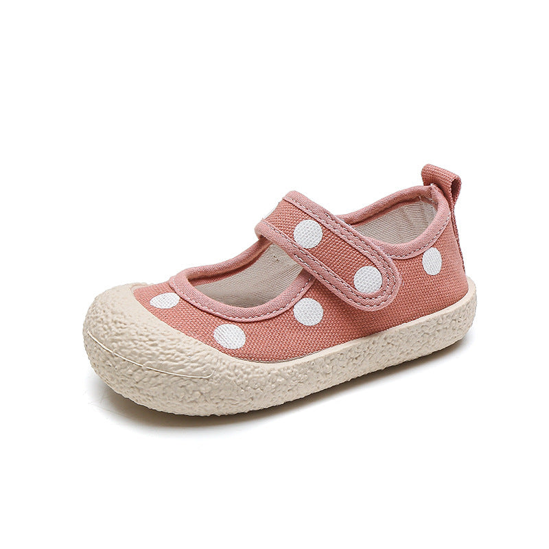Wholesale Baby Soft Bottom Polka Dot Espadrilles