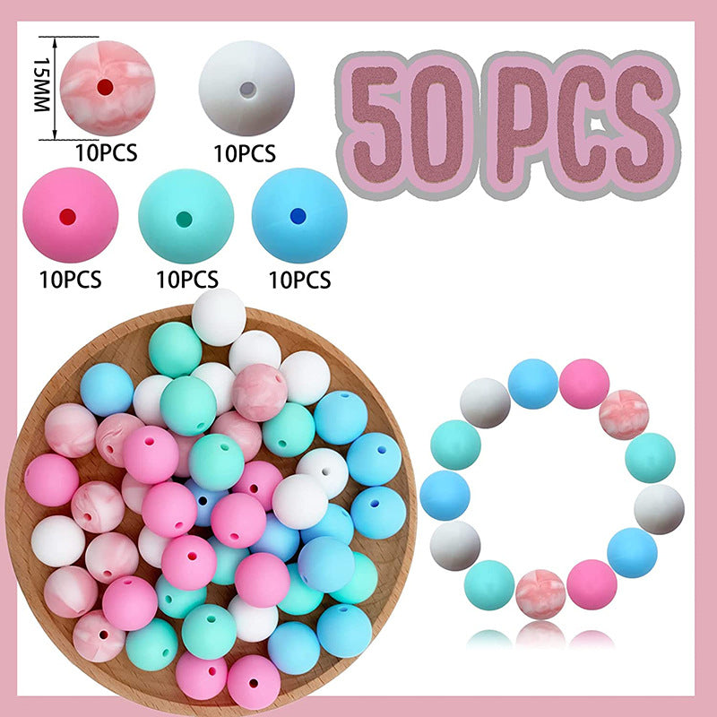 Cuentas de decoración de vacaciones de silicona al por mayor