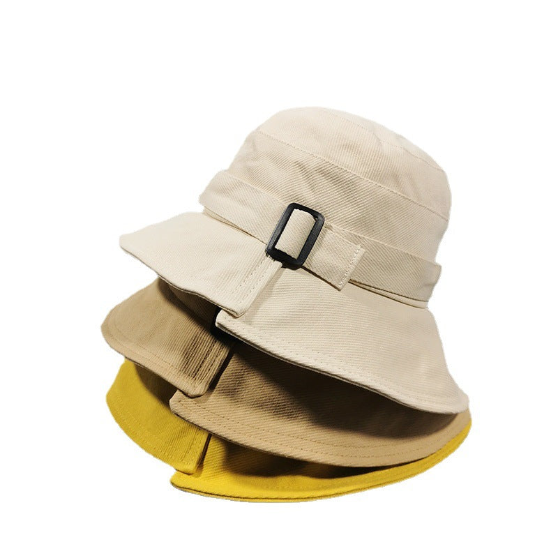 Wholesale Cotton Polyester Irregular Rectangular Buckle Fisherman Hat