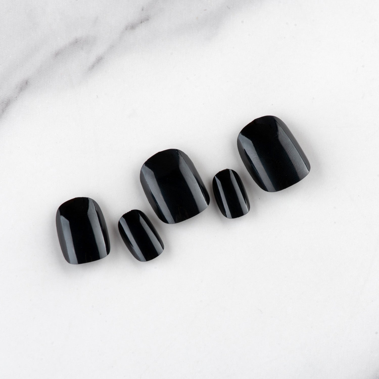 Wholesale Short Glossy Plastic Nail Stickers