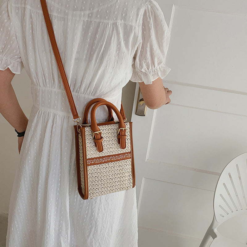 Bolso De Hombro Estilo Étnico De Paja al por mayor